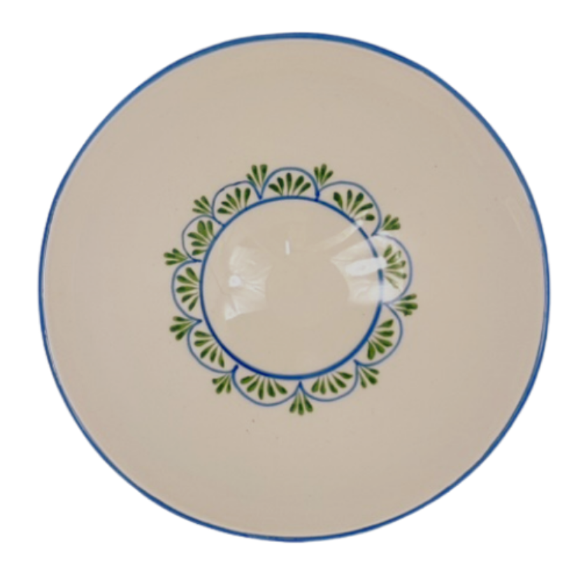 Plato hondo Maroco verde